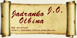 Jadranko Olbina vizit kartica
